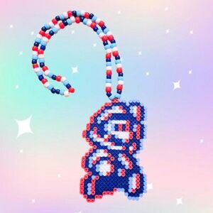 Glitching Mario Kandi Necklace